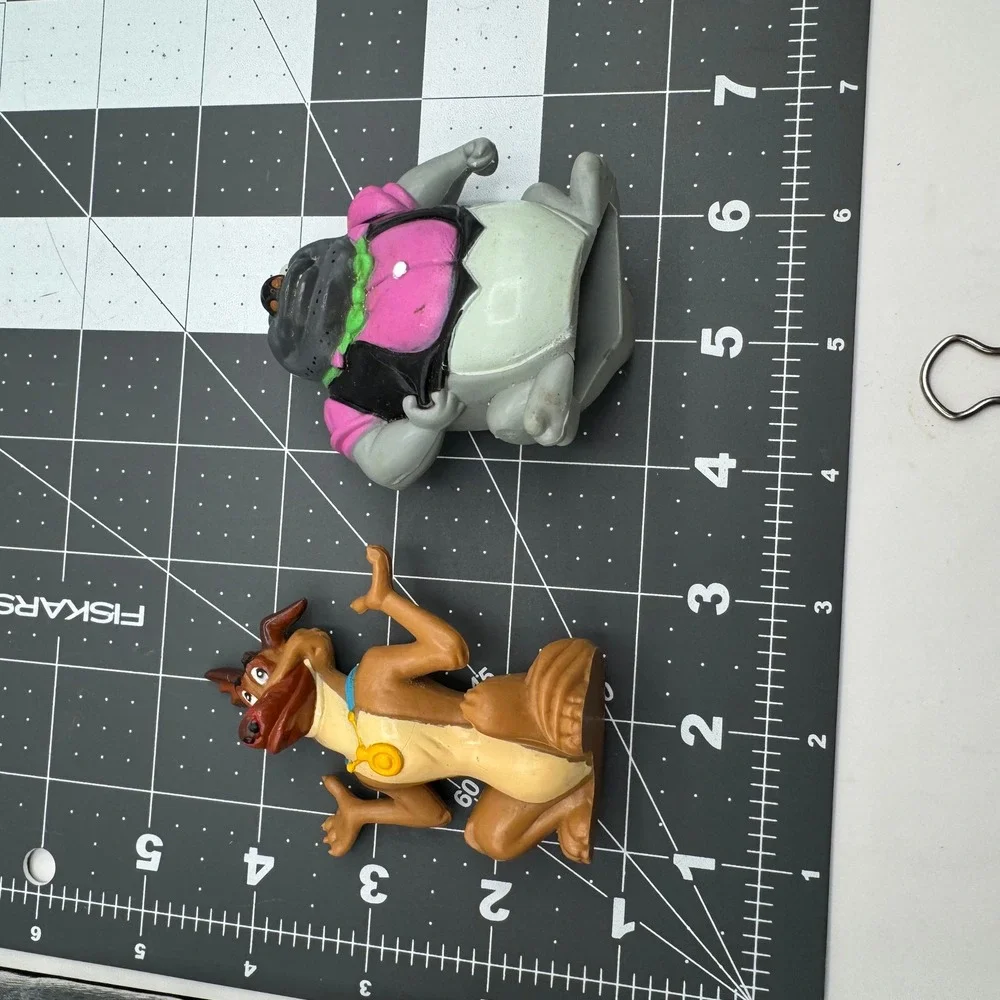 All Dogs Go to Heaven Toy Set 1989 Charlie & Carface PVC Figures Wendy's